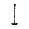 Hello Honey® Black Decorative Hand-Forged Metal Taper Candle Holder